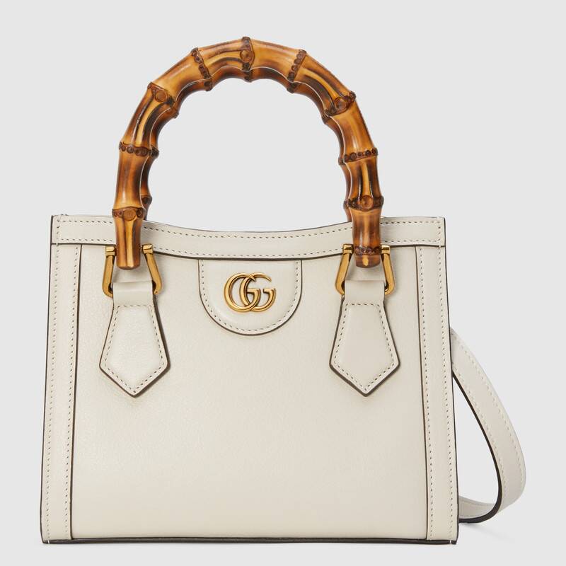 Gucci Diana Mini Tote Bag Shoulder Bag 655661 White